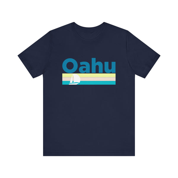 Oahu, Hawaii T Shirt - Sailboat Graphic Tee
