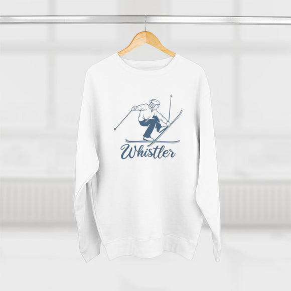 Premium Whistler, Canada Vintage Snow Ski Sweatshirt