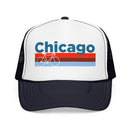 Chicago, Illinois Trucker Hat - Foam Chicago Bike Cap-5