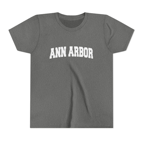 Ann Arbor, Michigan Youth Graphic Tee - Kids Ann Arbor T Shirt