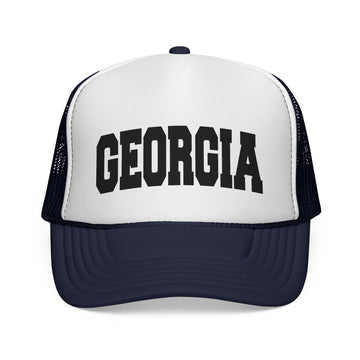 Buy dark-navy Georgia Retro Collegiate Style Trucker Hat