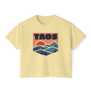 Women's Taos, New Mexico Boxy Graphic Tee - Slightly Cropped-2