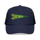 Chattanooga, Tennessee Pennant Trucker Hat — Retro Flag Foam Cap-1