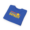 Detroit, Michigan Toddler Sweatshirt - Retro Sun Detroit Toddler Crewneck Sweatshirt