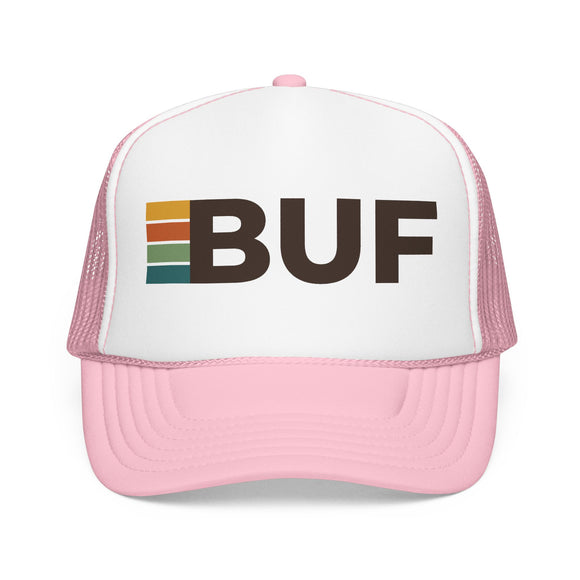 Buffalo, New York Trucker Hat - BUF Abbr retro cap