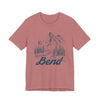 Bend, Oregon Graphic Tee - Mountain Illustration Bend T Shirt