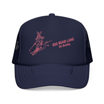 Buy dark-navy Big Bear Lake, California Ski Bunny Foam Trucker Hat