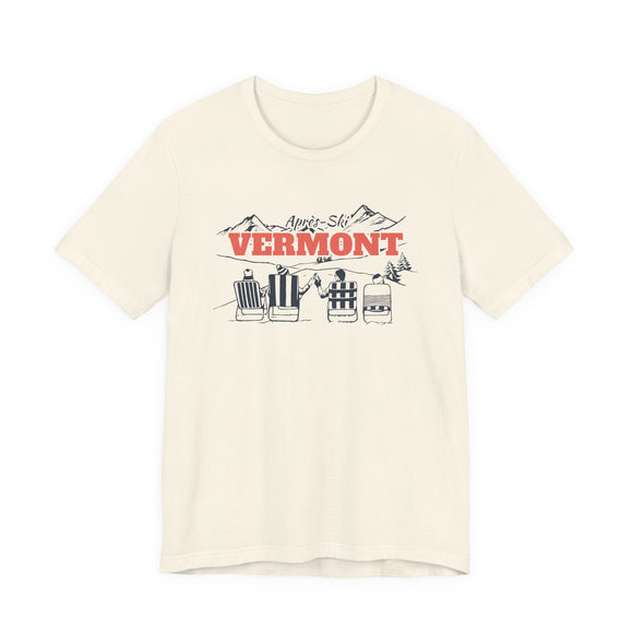 Vermont Après-ski T-Shirt - Vintage Mountain Graphic Tee