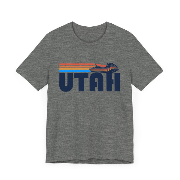 Utah T Shirt - Retro Jetski PWC Graphic Utah Tee