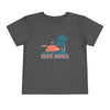 Santa Monica, California Toddler T-Shirt - Retro Palm Tree Toddler Santa Monica Shirt