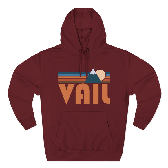 Vail, Colorado Hoodie - Retro Mountain Unisex Sweatshirt