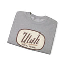 Utah Sweatshirt - Unisex Retro Utah Crewneck Sweatshirt-13