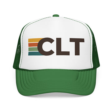 Buy kelly-white-kelly Charlotte, North Carolina Trucker Hat - CLT retro cap