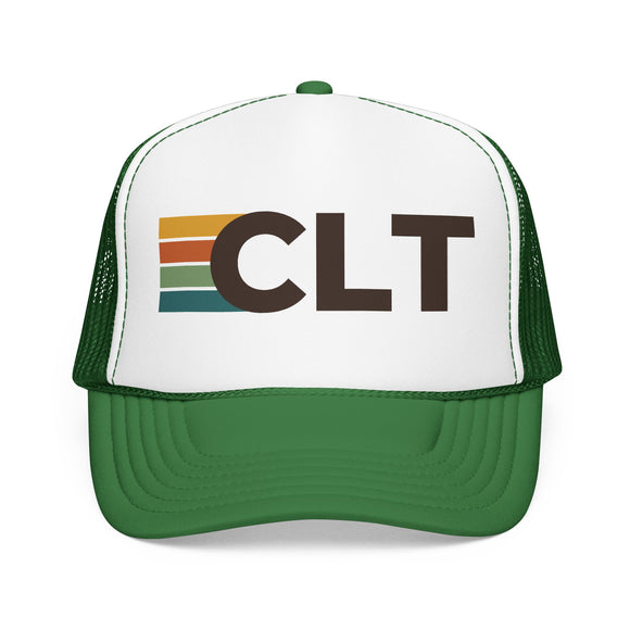 Charlotte, North Carolina Trucker Hat - CLT Abbr retro cap