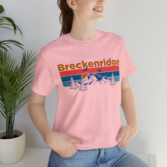 Breckenridge, Colorado Shirt - Mountain Sunset Unisex Breckenridge T-Shirt