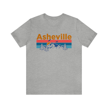 Asheville, North Carolina Shirt - Mountain Sunset Unisex Asheville T-Shirt - 0