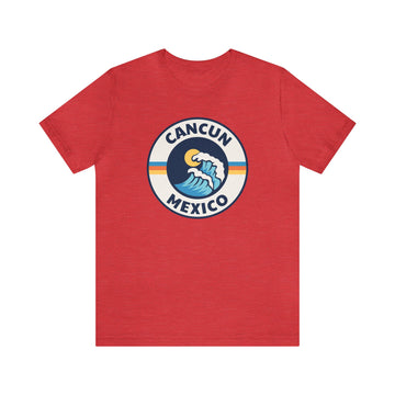 Buy heather-red Cancun, Mexico T-Shirt - Unisex Cancun Shirt
