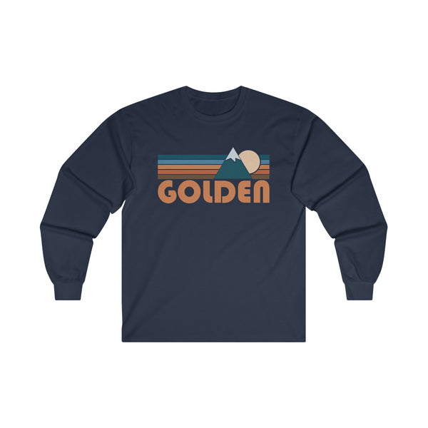 Golden, Colorado Long Sleeve Shirt - Retro Unisex Golden Long Sleeve Tee