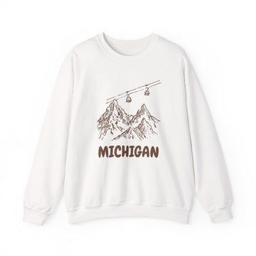 Michigan Mountain Gondola Sweatshirt, Travel Graphic - 0