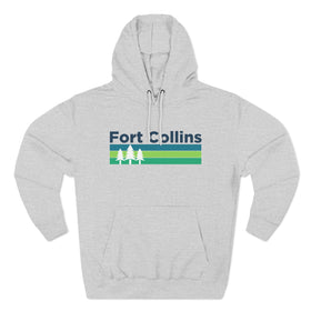 Premium Fort Collins, Colorado Hoodie - Retro Unisex Fort Collins Sweatshirt