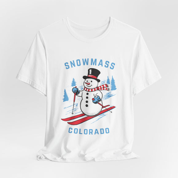 Snowmass, Colorado T Shirt - Ski Snowman Graphic Tee