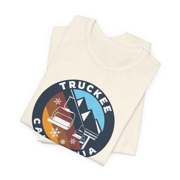Truckee, California T Shirt - Retro Ski Lift Tee