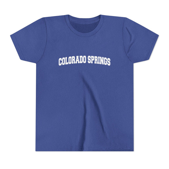 Colorado Springs, Colorado Youth Graphic Tee - Kids Colorado Springs T Shirt