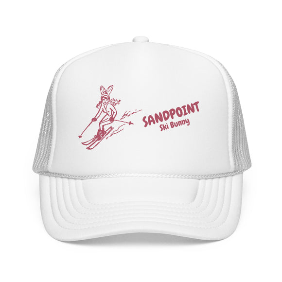 Sandpoint, Idaho Ski Bunny Foam Trucker Hat