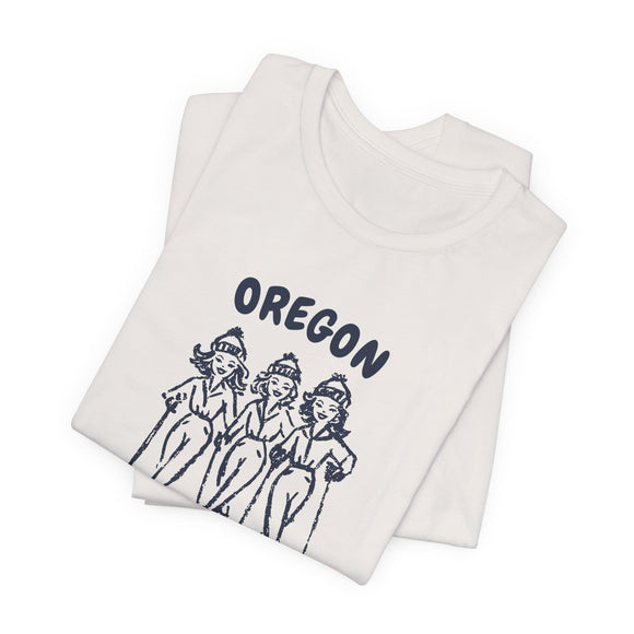 Oregon Ski Babes T‑Shirt — Retro Skiing Graphic Tee