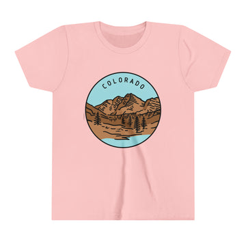 Buy pink Colorado Youth T-Shirt - Unisex Kids Colorado Shirt
