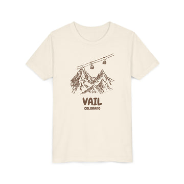 Vail, Colorado Youth T-Shirt — Vintage Gondola Ski Mountain Tee