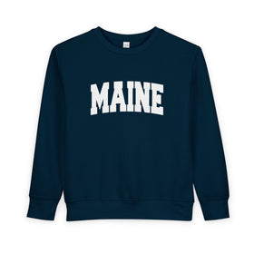 Buy navy Maine Sweatshirt - Maine Crewneck Sweatshirt