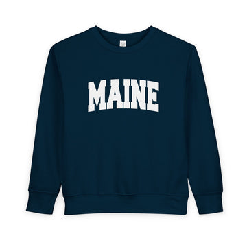 Buy navy Maine Sweatshirt - Maine Crewneck Sweatshirt
