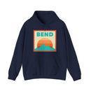 Bend, Oregon Mountain Sun Hoodie - Unisex Bend, Oregon Hooded Sweatshirt, Bend, Oregon Travel Sweatshirt, Bend, Oregon Sunset-3