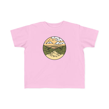 Buy pink West Virginia Toddler T-Shirt - Unisex Toddler West Virginia Shirt