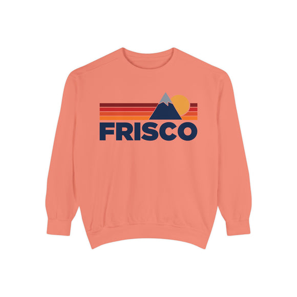 Frisco, Colorado Mountain Stripes Sweatshirt | Comfort Colors - 100% Cotton