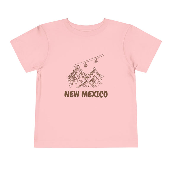 New Mexico Toddler T-Shirt — Vintage Gondola Ski Mountain Tee