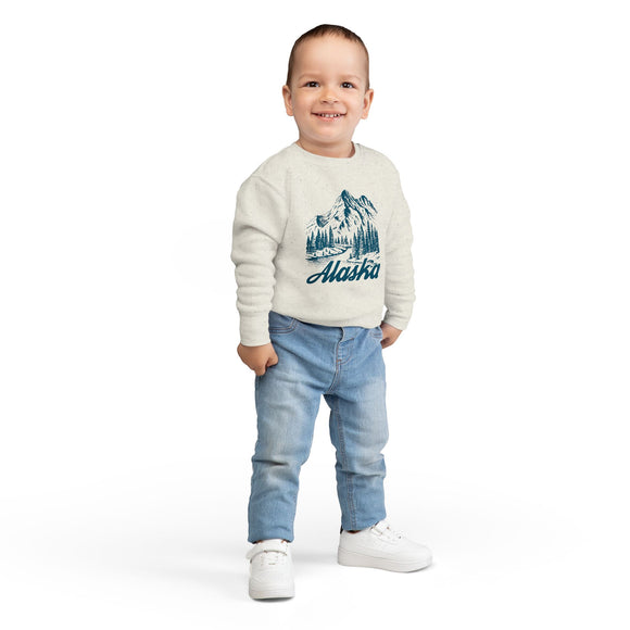 Alaska Toddler Sweatshirt - Alaska Toddler Crewneck Sweatshirt