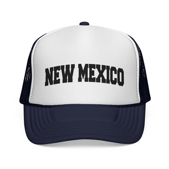 New Mexico Retro Collegiate Style Trucker Hat