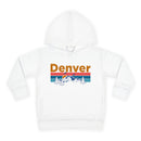 Denver Toddler Hoodie - Retro Mountain Sun Unisex Denver Toddler Sweatshirt-1