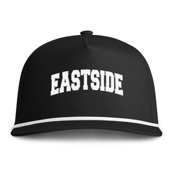 Buy black Eastside Embroidered Rope Hat - Vintage Sunwashed Rope Cap, Comfort Colors