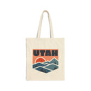 Utah Cotton Canvas Tote Bag - 15" x 16"-1