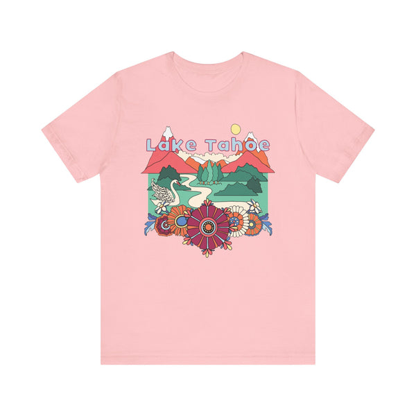 Lake Tahoe Shirt, California Retro T-Shirt, Hippie Style California tee, Lake Tahoe Mountain Shirt