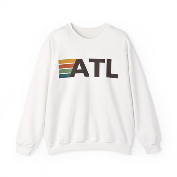 Atlanta, Georgia ATL Retro Stripe Sweatshirt