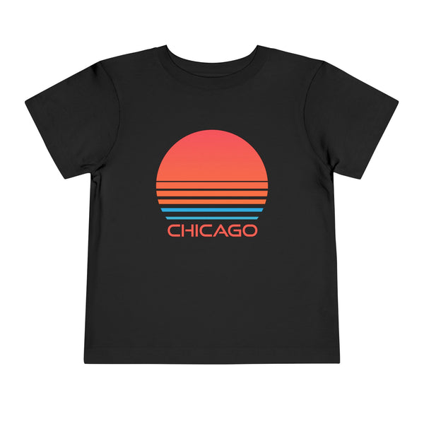 Chicago, Illinois Toddler T-Shirt - Retro 80s Toddler Chicago Shirt