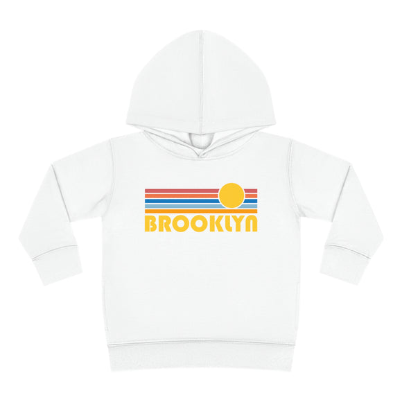 Brooklyn, New York Toddler Hoodie - Retro Sunrise