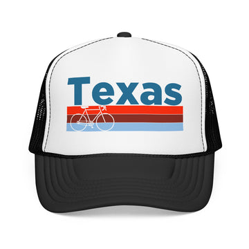 Buy black-white Texas Trucker Hat - Foam Texas Bike Cap