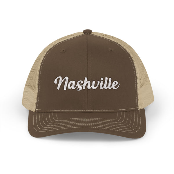 Nashville, Tennessee Snapback Trucker Cap - Embroidered Nashville Hat