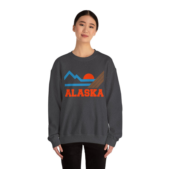 Alaska Sweatshirt - Mountain Alaska Crewneck Sweatshirt