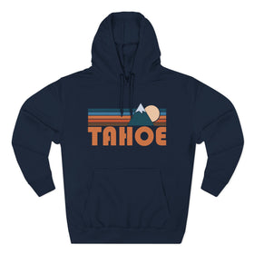 Buy navy Tahoe, California Hoodie - Retro Mountain Unisex Sweatshirt